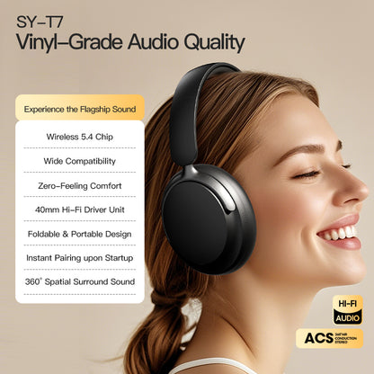 Polaryx SY-T7 Wireless Foldable Bluetooth Headphones - Music Charm