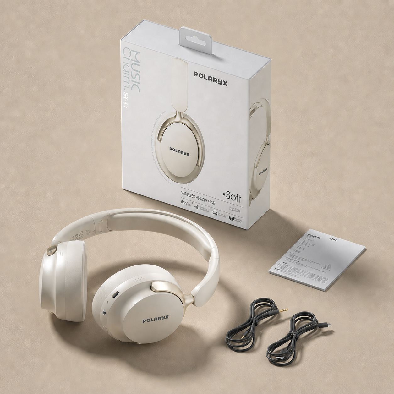 Polaryx SY-T7 Wireless Foldable Bluetooth Headphones - Music Charm