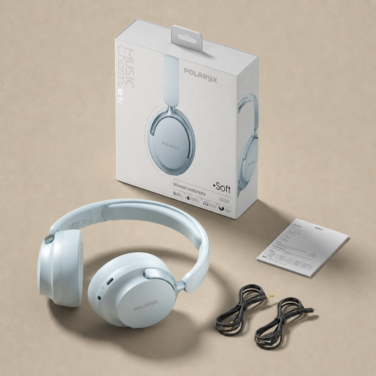 Polaryx SY-T7 Wireless Foldable Bluetooth Headphones - Music Charm