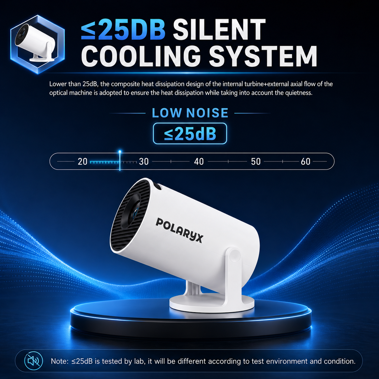 Polaryx HY300 Pro+ Smart Mini Projector