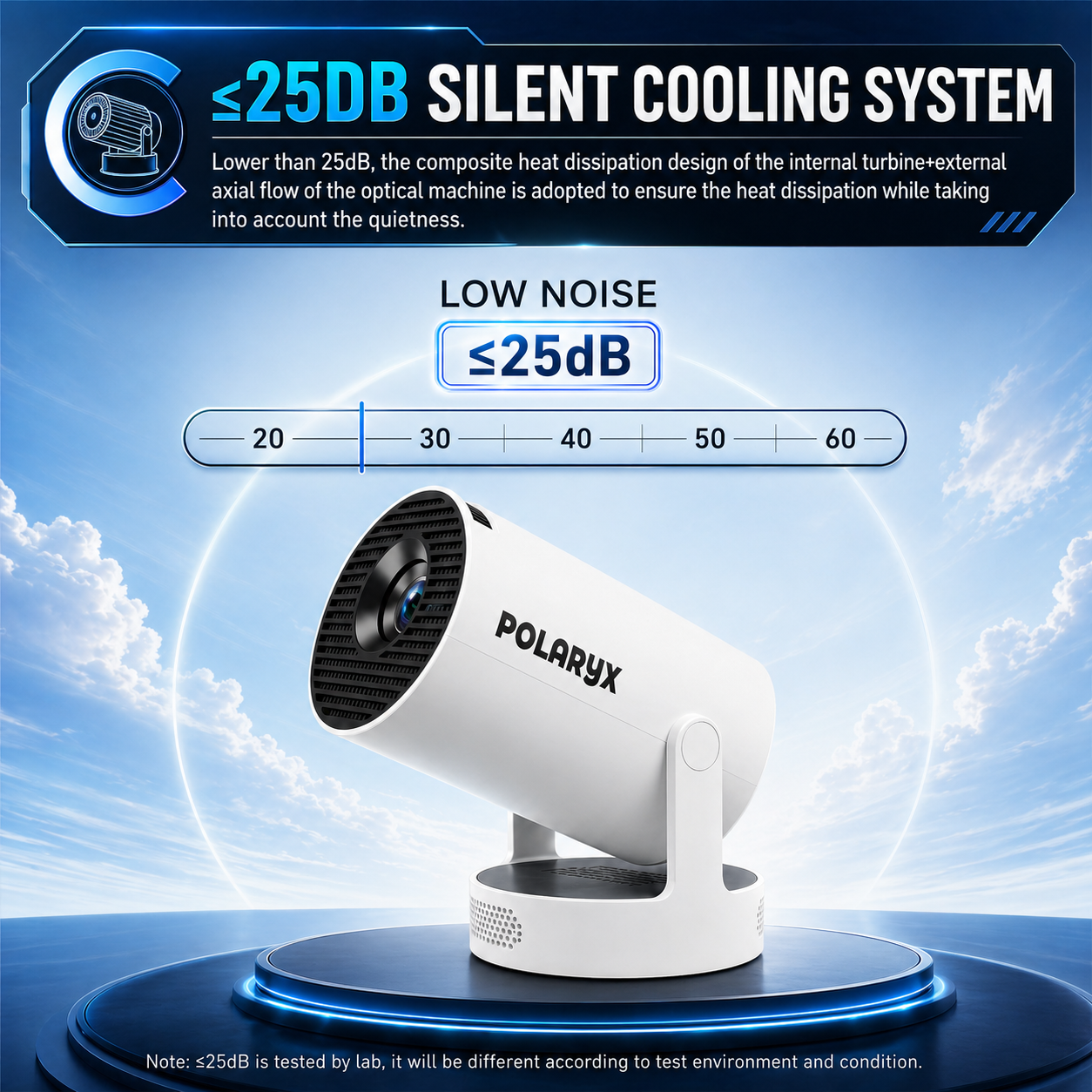Polaryx HY300 Ultra Portable Smart Mini Projector